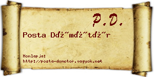 Posta Dömötör névjegykártya